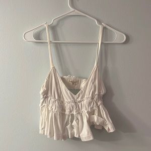 White Crop top